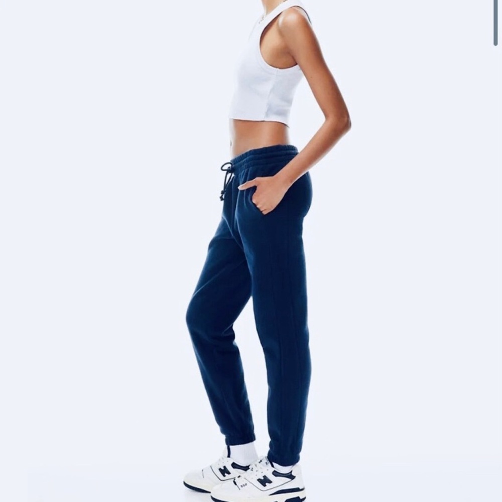 Aritzia / TNA Cozy Sweatfleece Boyfriend Sweatpant Joggers - Total Eclipse Blue
